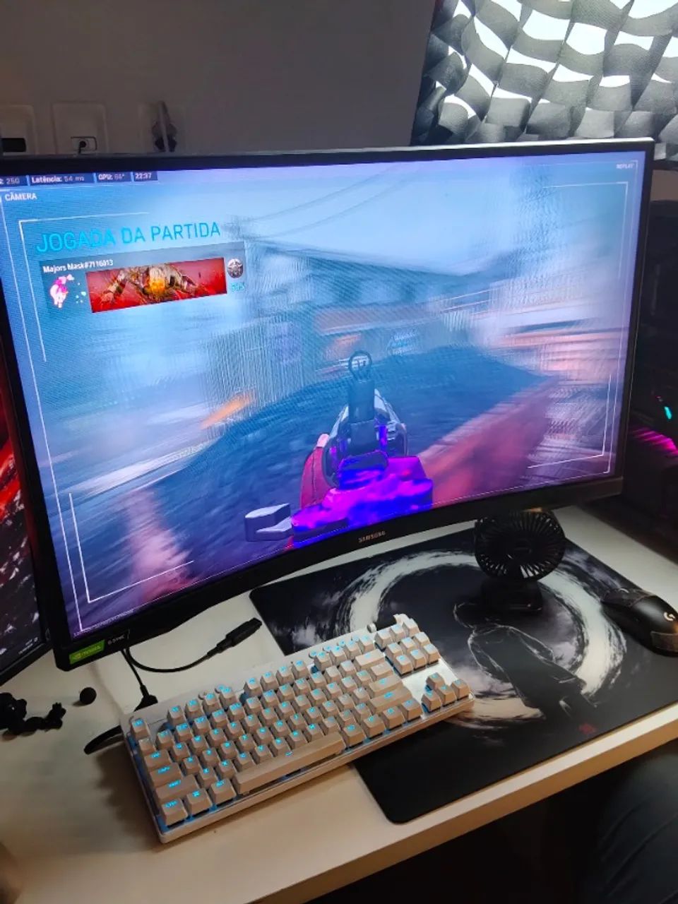  Monitor Samsung Odyssey G7 27"  240Hz, 0.03ms, G-sync - Foto 3