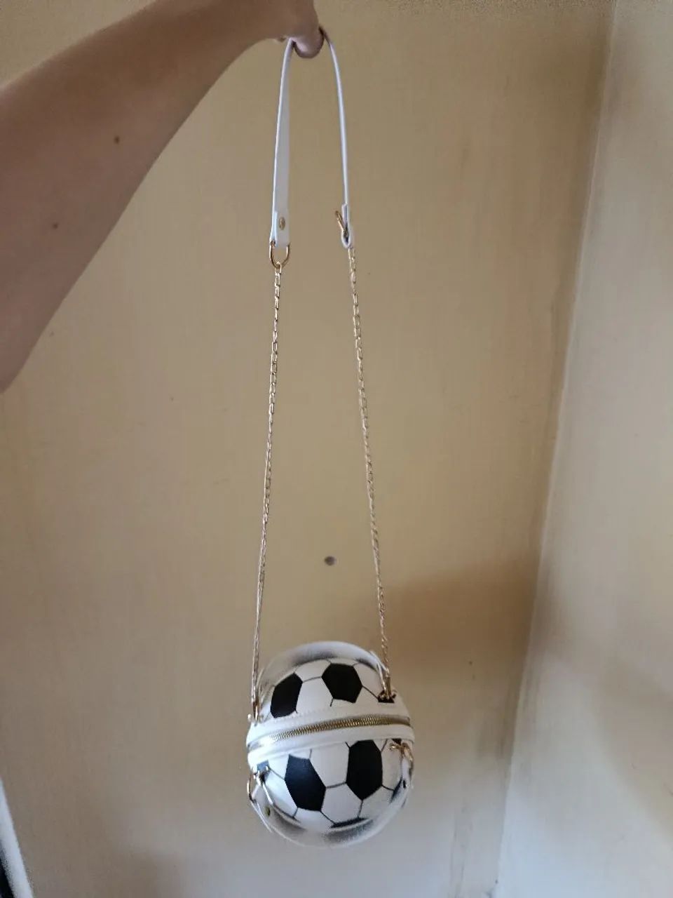 Bolsa feminina bola de futebol  - Foto 5