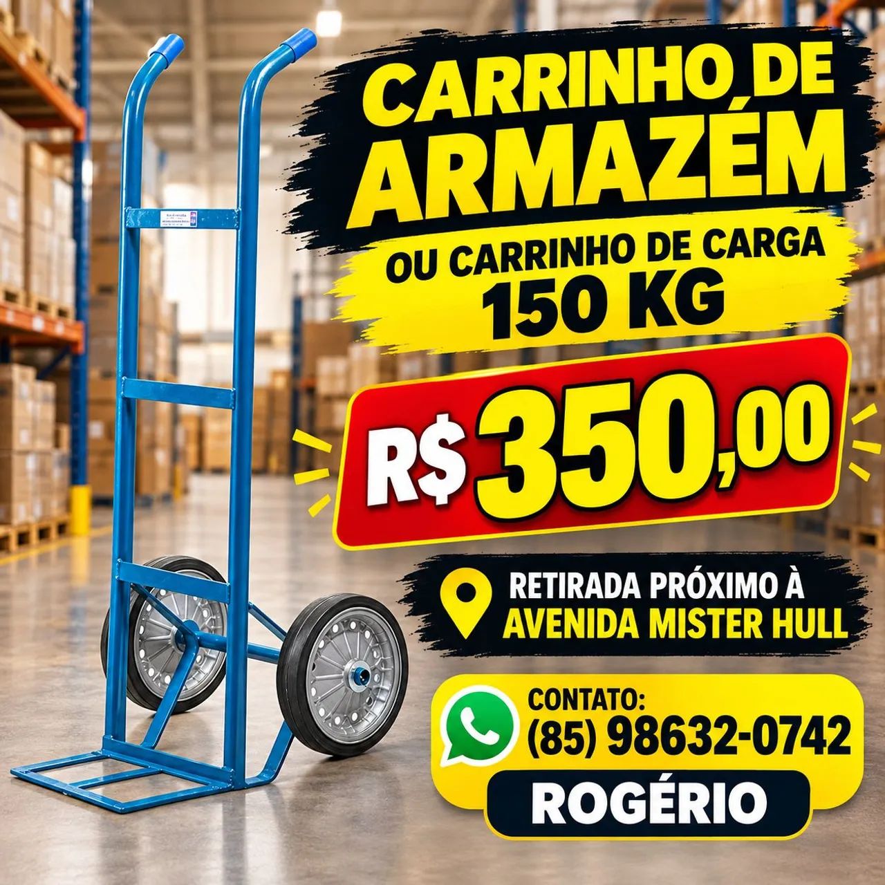 CARRINHO DE CARGA OU CARRINHO DE ARMAZEM 