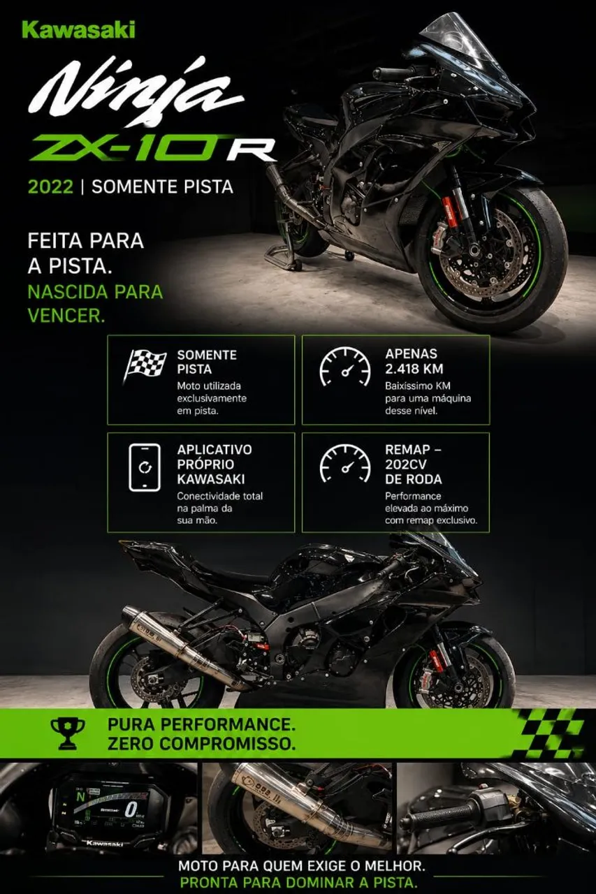 Motos Kawasaki Ninja em Curitiba e região, PR