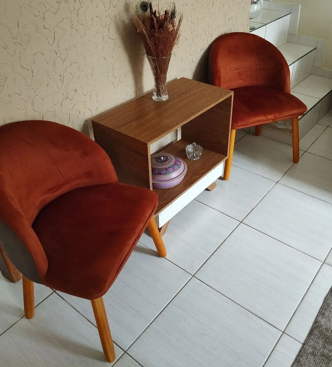 Kit 2 Poltronas Suede Aveludado! Sem Uso! - Foto 3