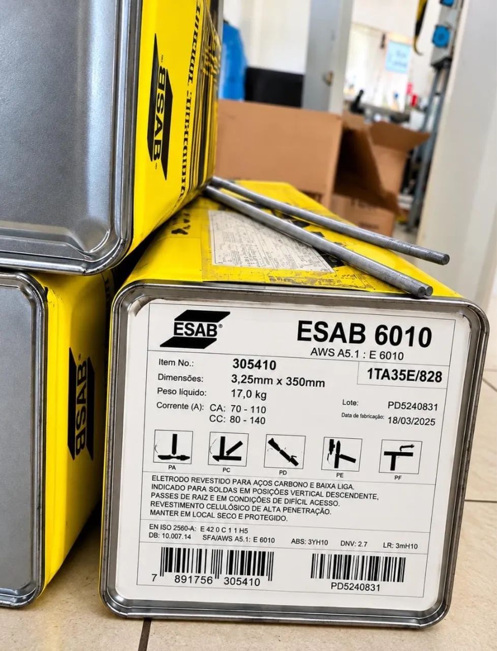 ELETRODO ESAB E6010- ALTA QUALIDADE ?