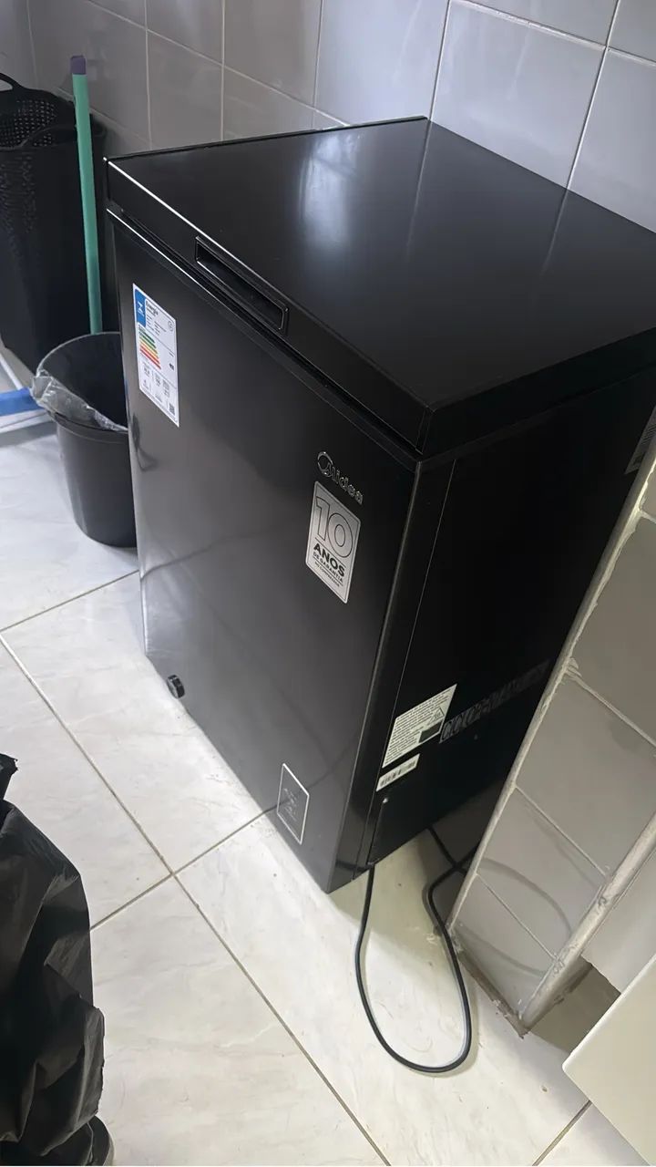 Freezer Horizontal Midea CBA10P1 Digital Flexbeer 100L Preto