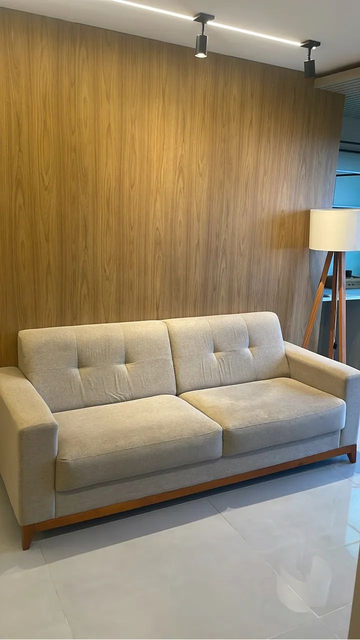 SOFÁ 3 LUGARES À VENDA - ESTILO RETRÔ/MODERN0 - Foto 2