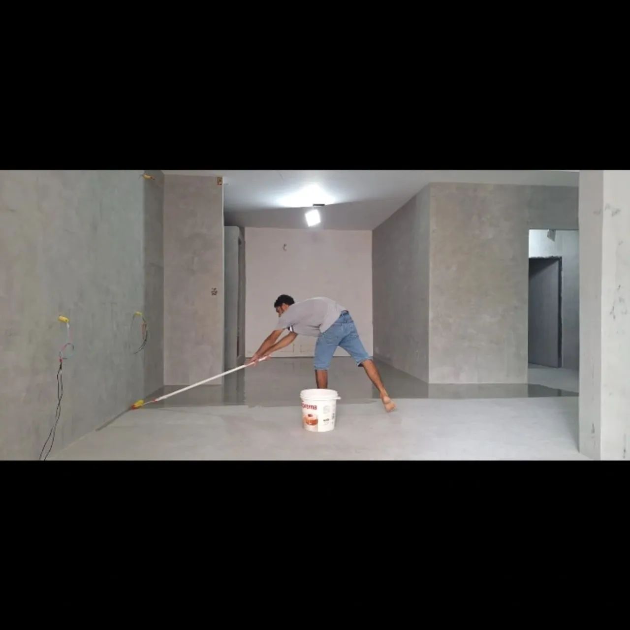 Faço aplicação de cimento queimado 40$