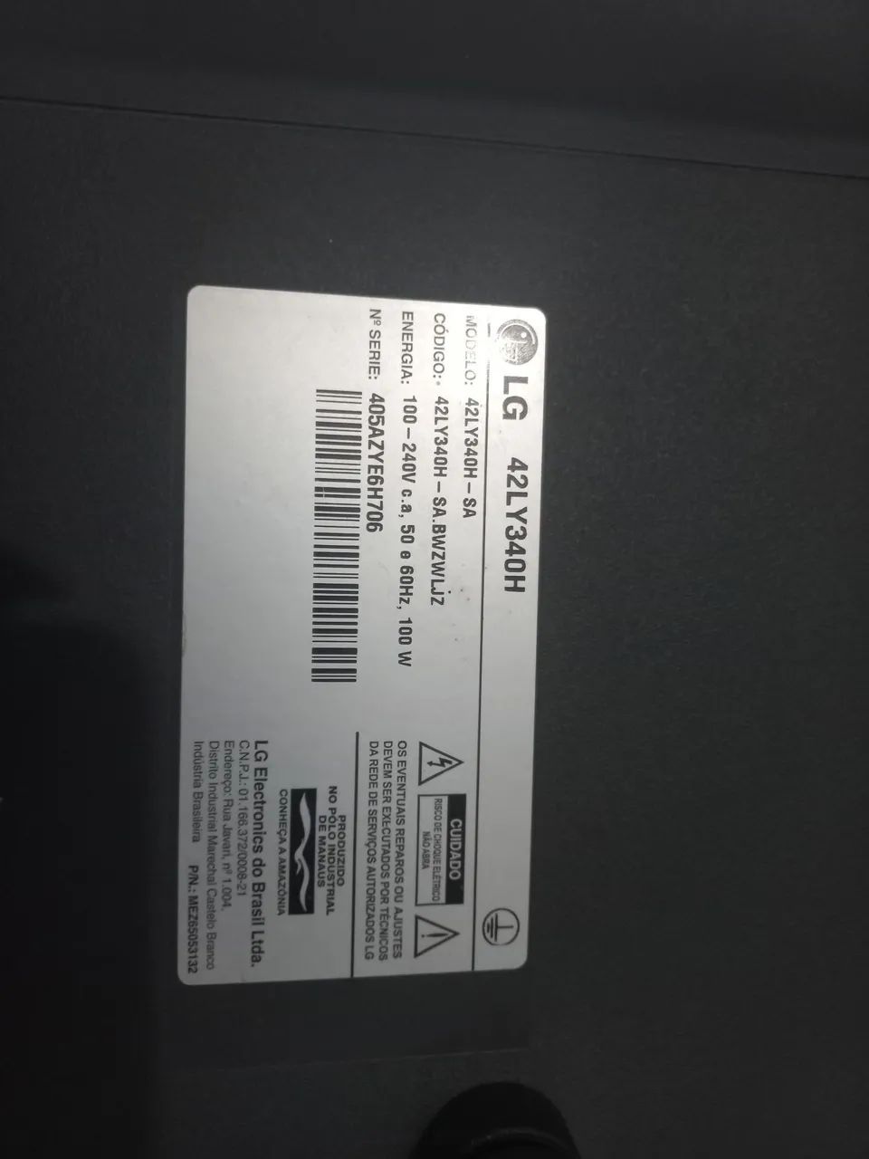 TV LG 42' - NÃO É SMART - Foto 3