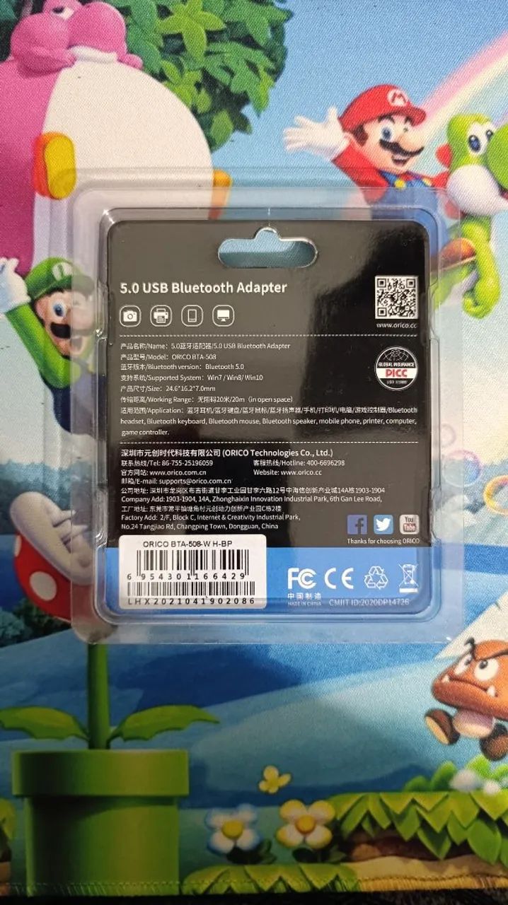 Adaptador USB Bluetooth 5.0 Orico Windows - USB Bluetooth Adapter - Foto 4