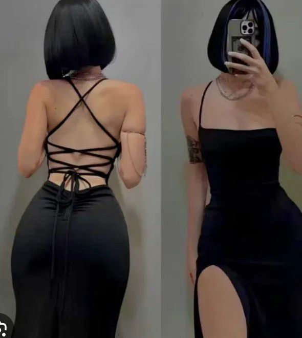 Vestido longo preto ! 