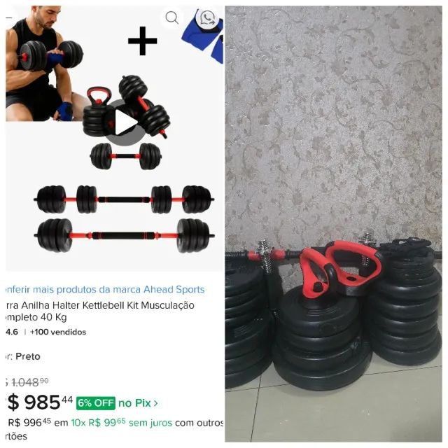 Kit musculação