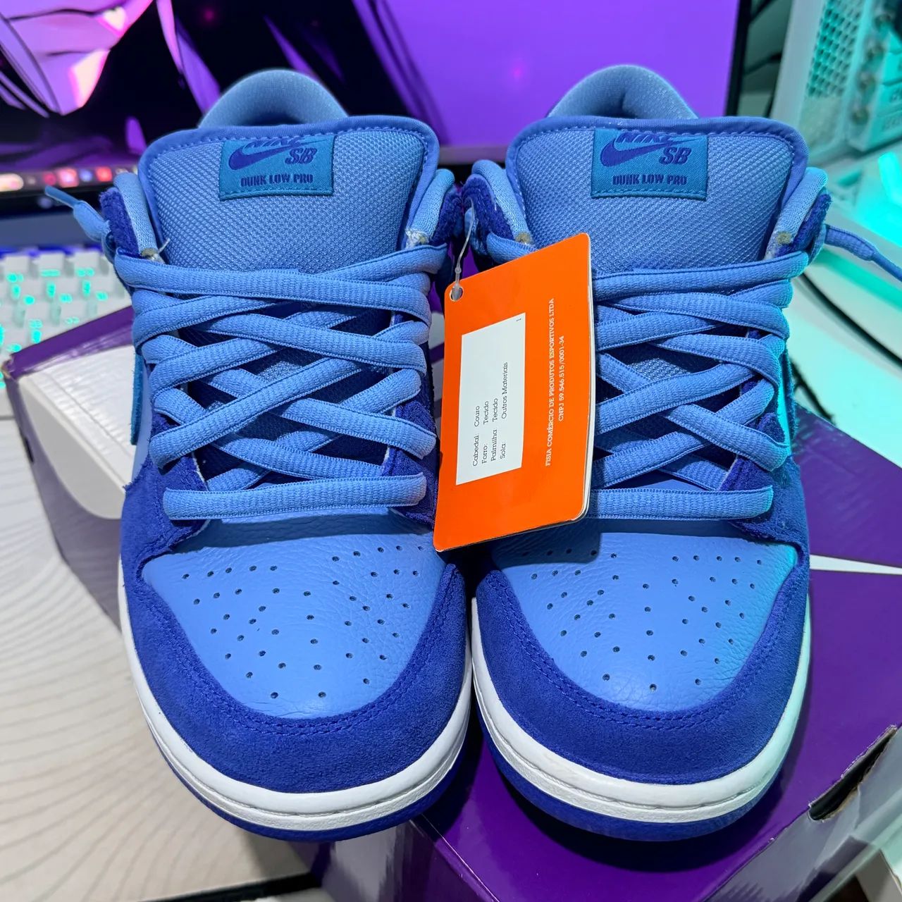 Nike SB Dunk Low Blue RaspBerry Original - Foto 5