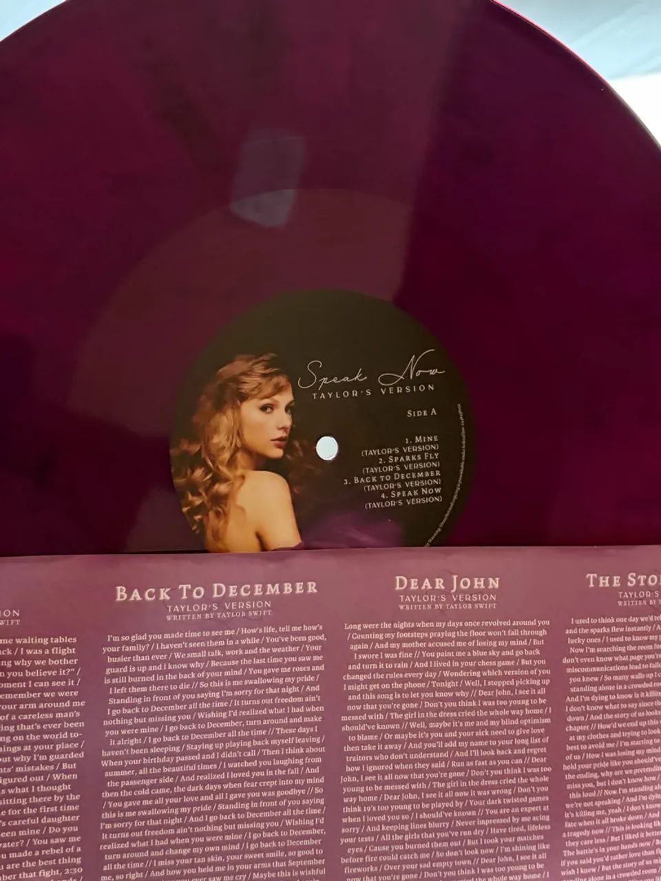 Vinil Taylor Swift - Speak Now (Taylor's Version) Orchid Marbled 3LP - Foto 5