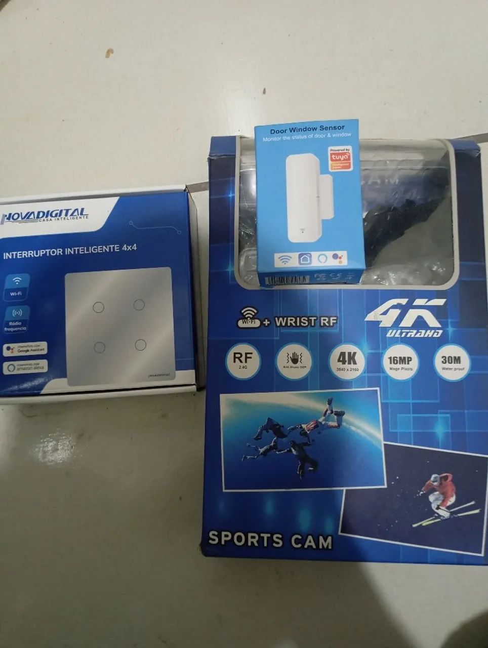 Kit Casa Inteligente + Câmera 4K - Completo