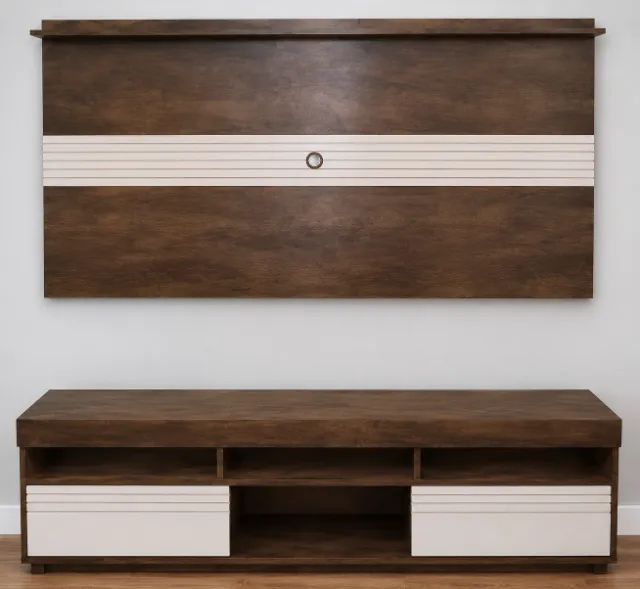 Painel e rack em MDF
