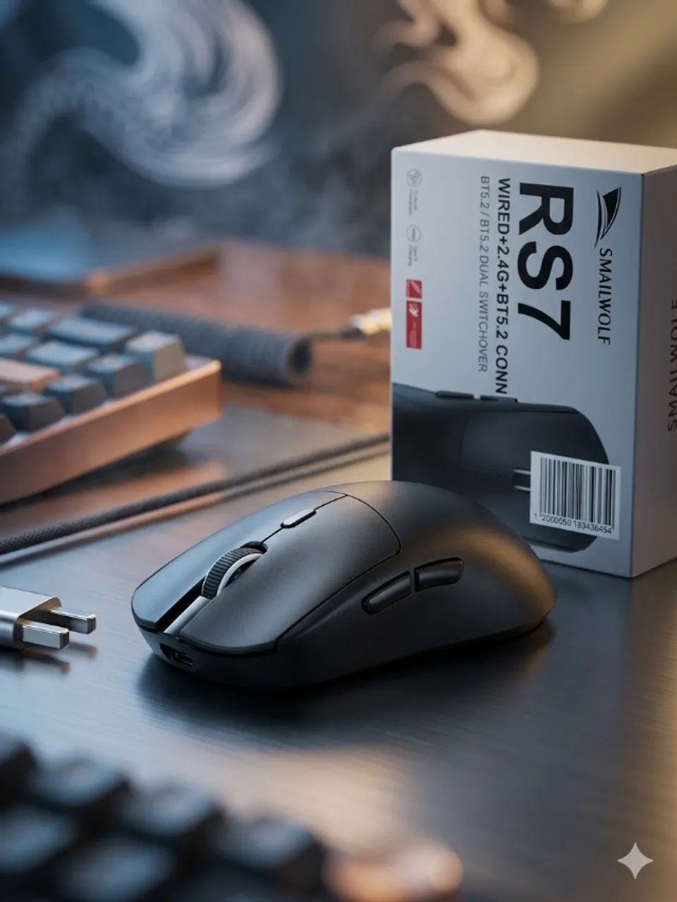 Mouse Gamer Sem Fio Smailwolf RS7 - Foto 2