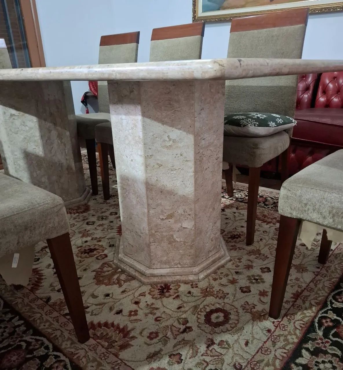Mesa em granito travertino - Foto 2