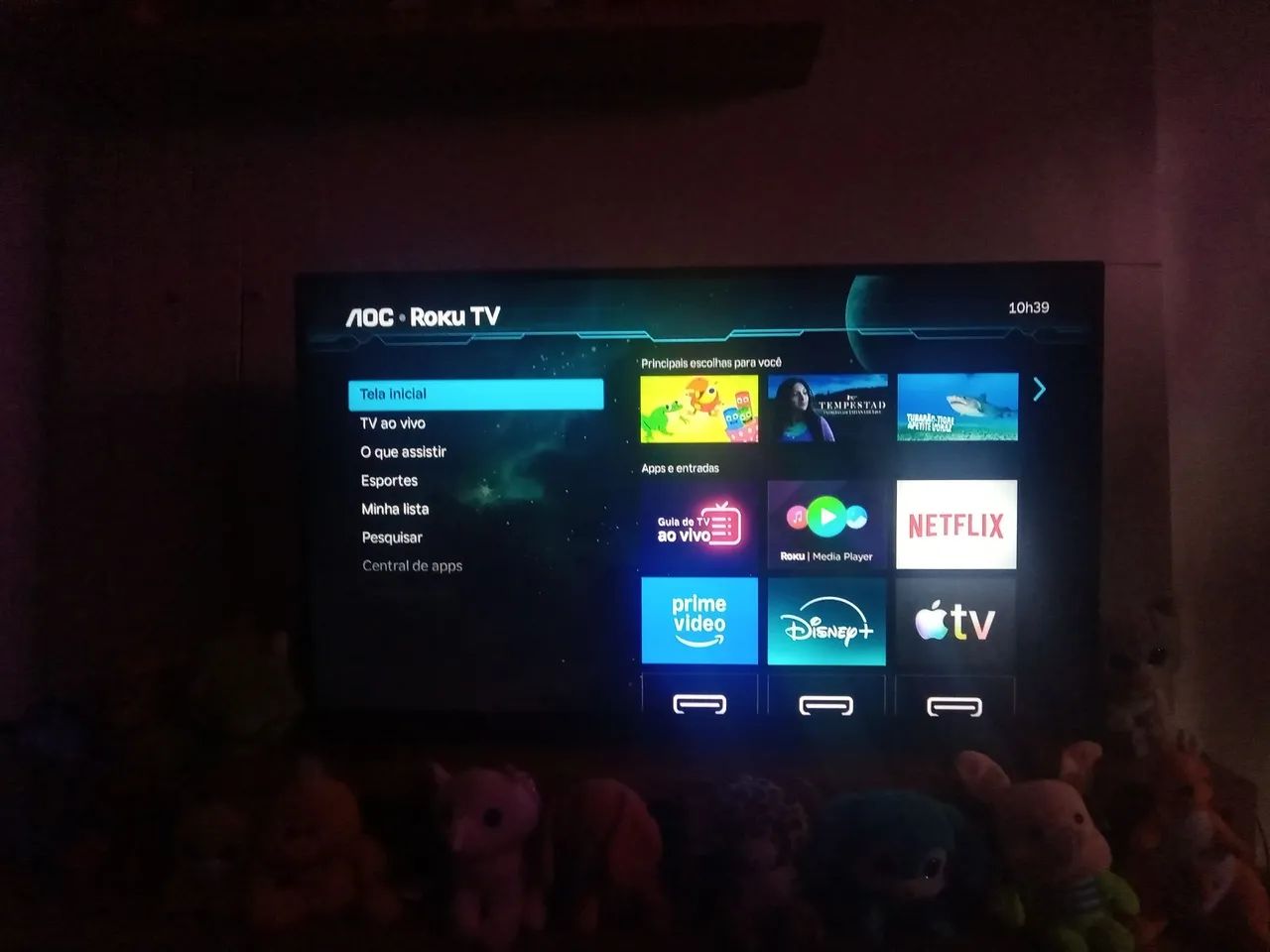 Tv roku full hd 43 polegadas semi nova