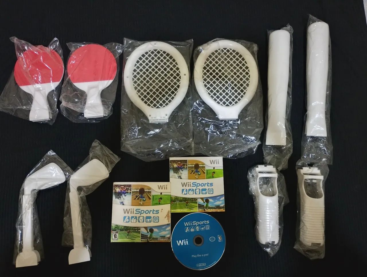 Wii セット！！    セール^o^ Jogo Wii sports + 2 kits de esportes Nintendo wii - Jogos de Vídeo