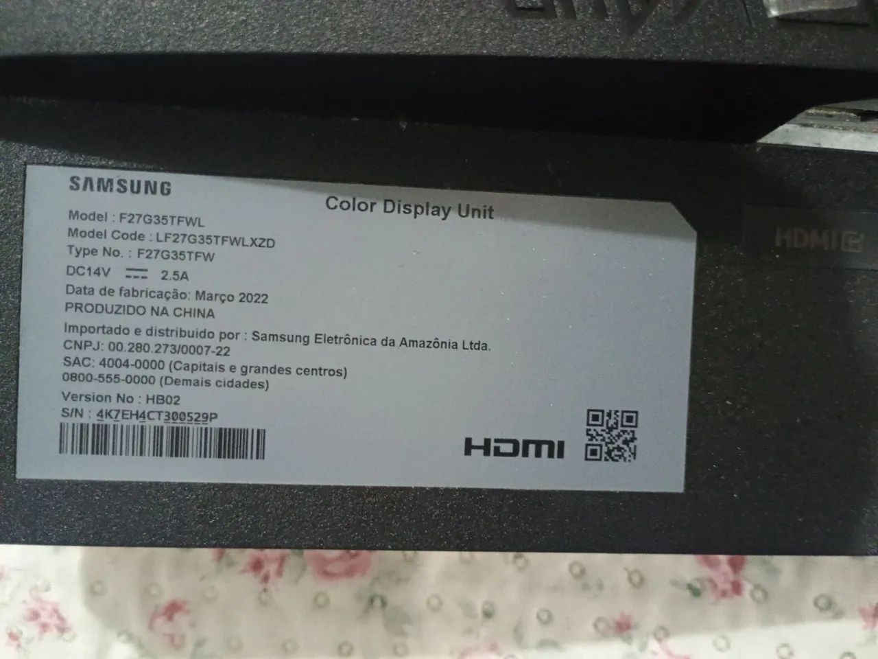 Monitor Samsung retirada de peças  - Foto 3