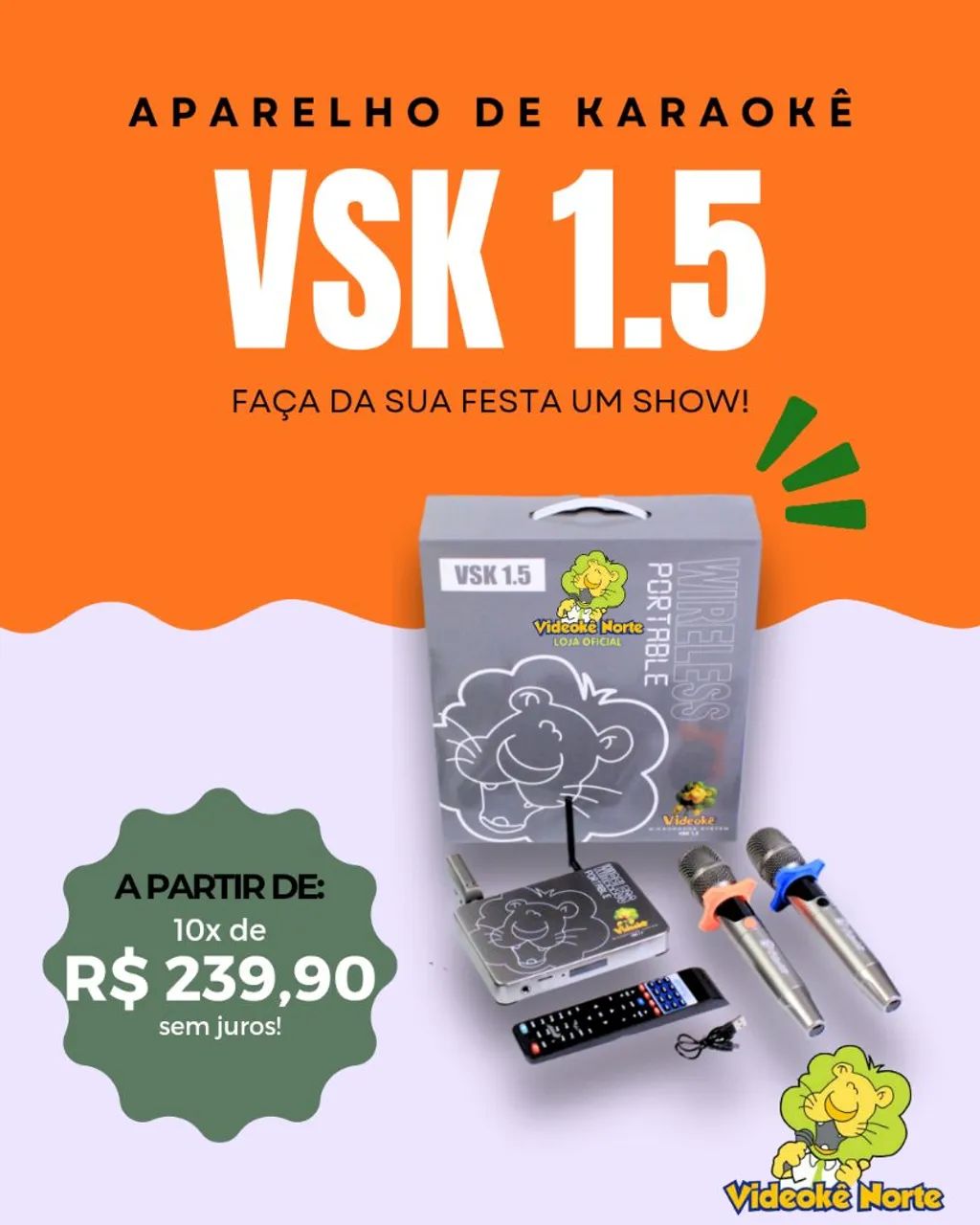 Karaokê Videokê lançamento VSK 1.5 - Foto 5
