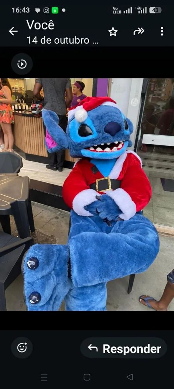 Stitch de Luxo, personagem vivo. - Foto 4