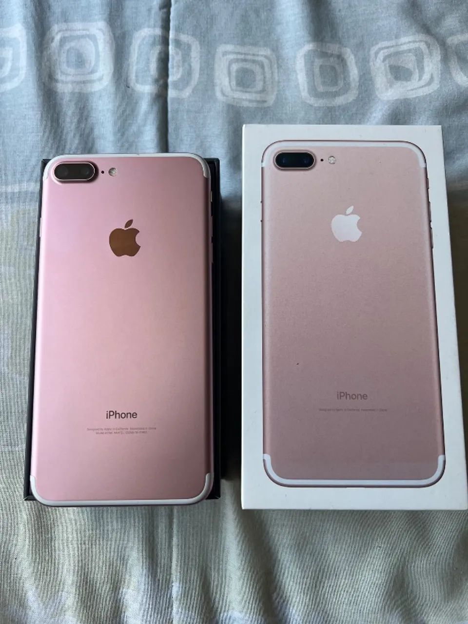 iPhone 7 Plus 256 GB Rose Gold com Caixa - Bem Conservado