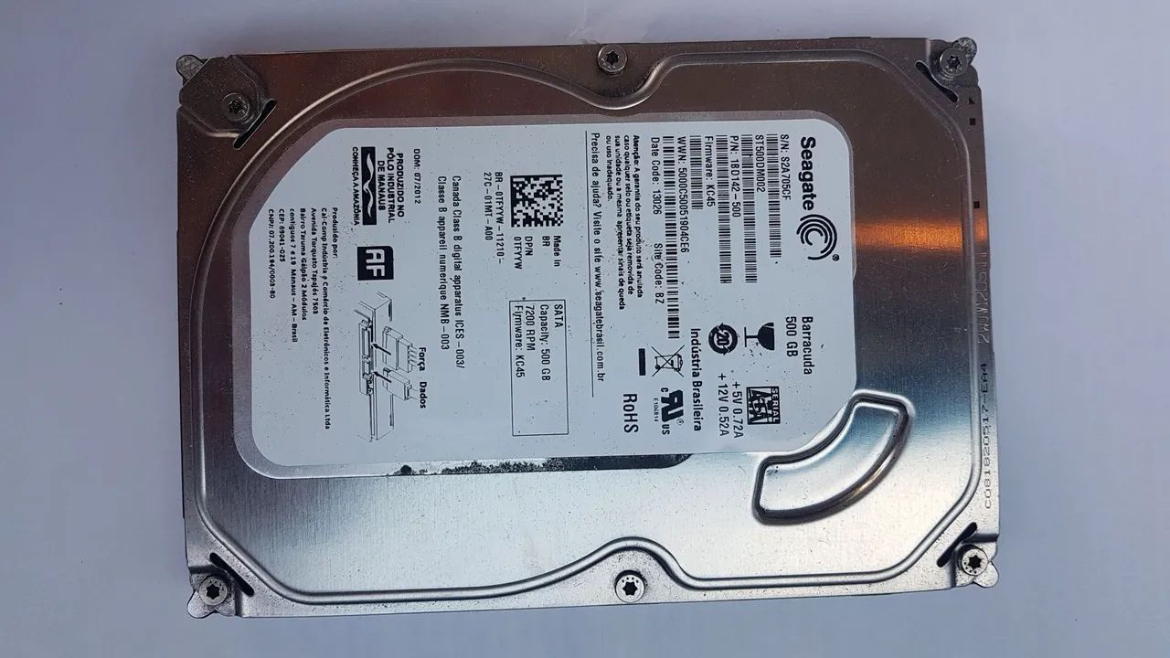 HD Seagate  500GB 100% OK