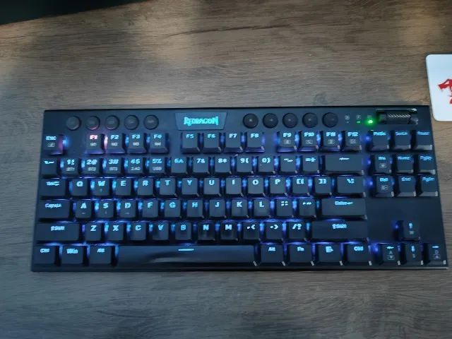 Redragon Horus Pro Tkl Low Profile Rgb Bluetooth 5.0 Wireless Usb 2.4g Switch vermelho - Foto 3