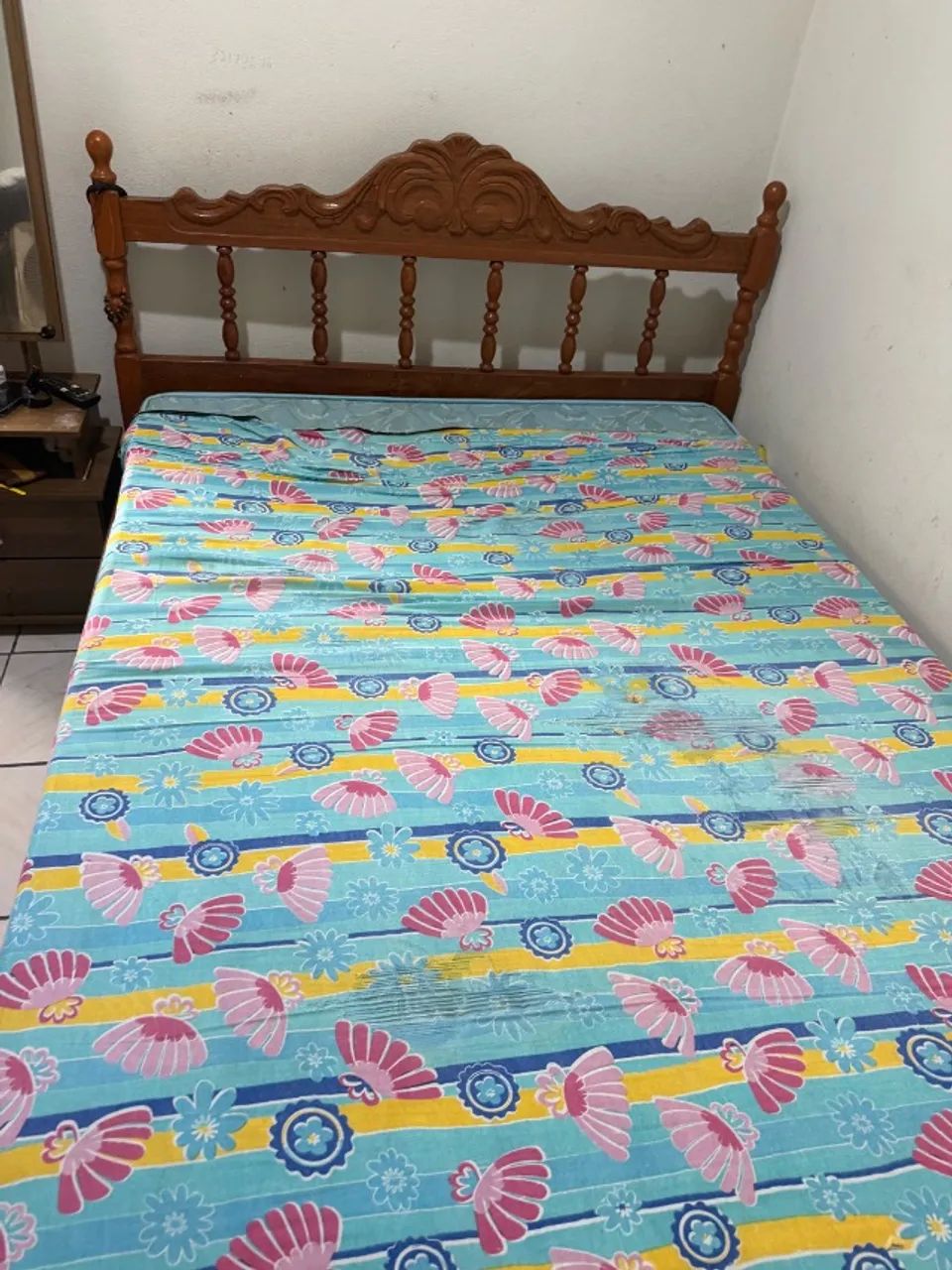 Cama de casal e colchão  - Foto 3