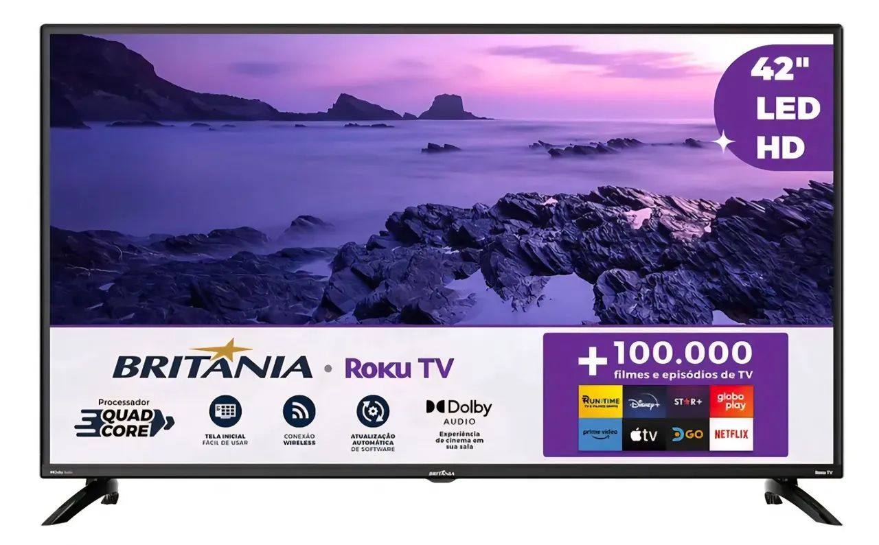Tv 42 polegadas full HD Smart britania - Foto 4