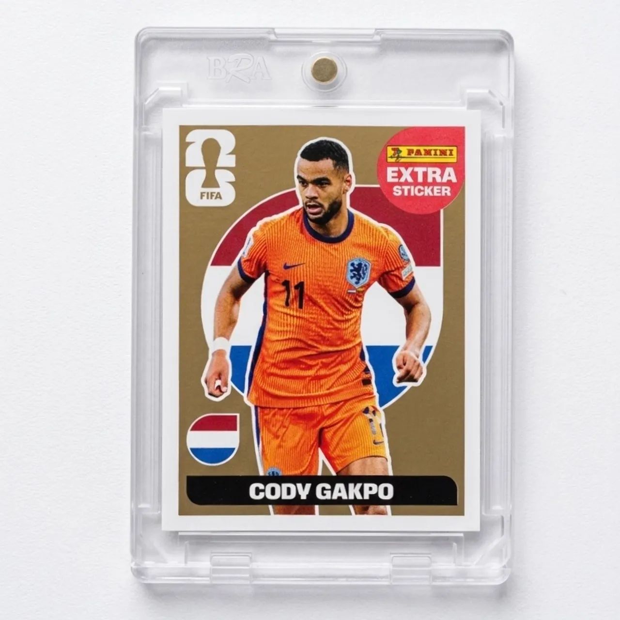 Figurinha Legend Gakpo Ouro + Case BRA