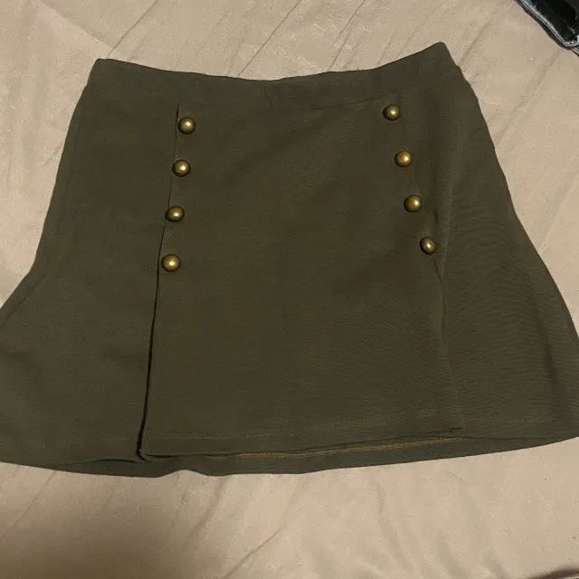 Saia curta, verde militar  - Foto 4