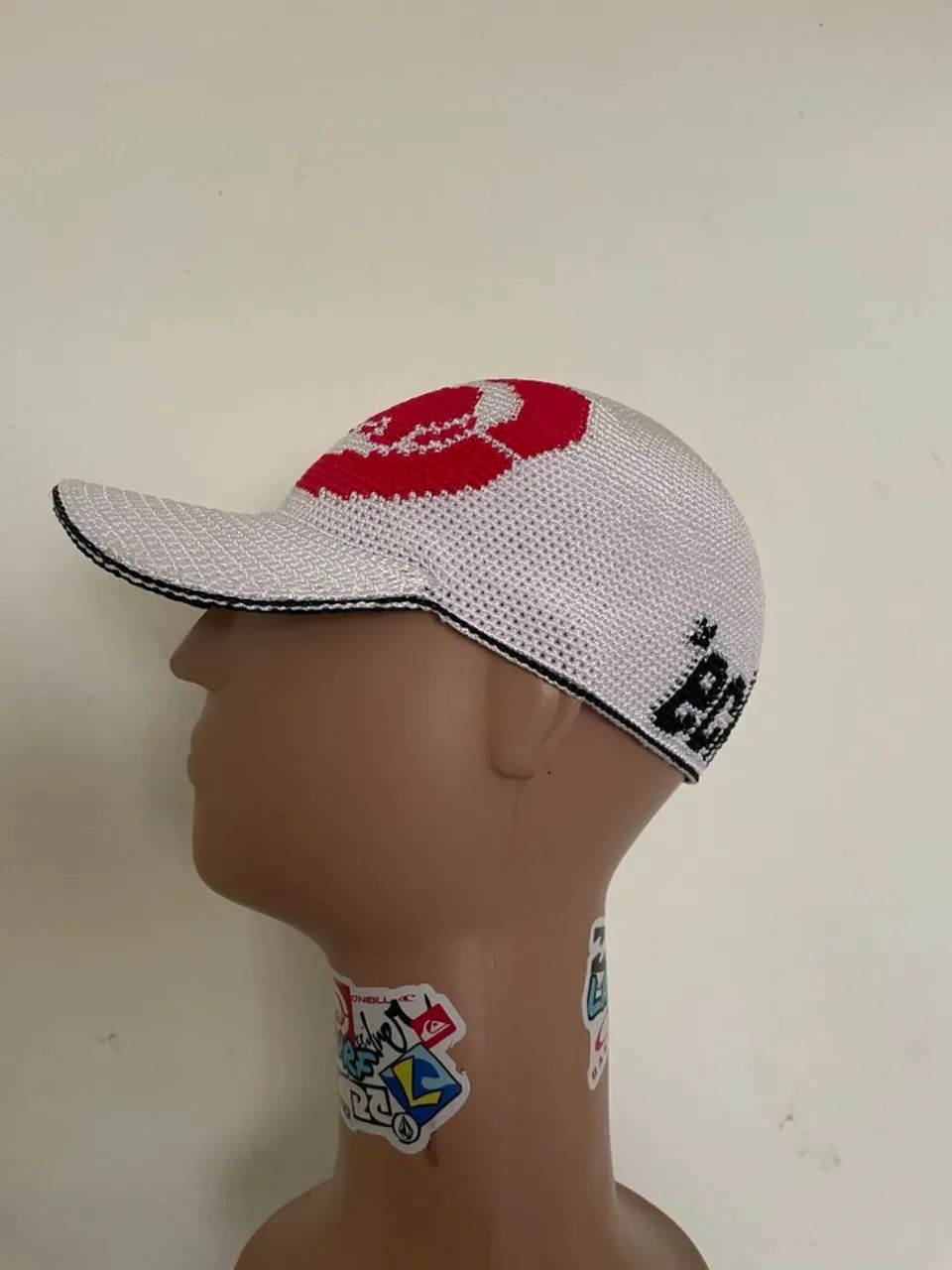 Boné de crochê Ecko Big logo branco - Foto 4