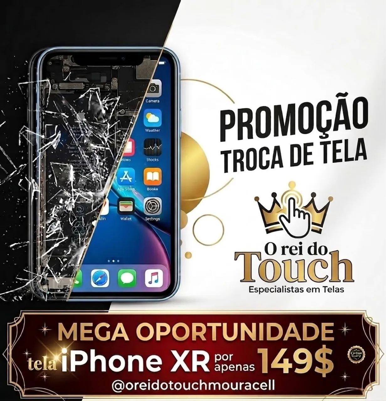 Oportunidade!! Telas iPhone XR só 149$ - Foto 3