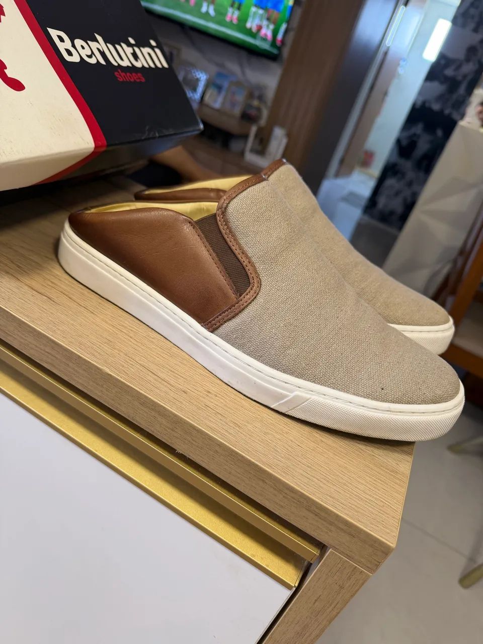 Sapato Berlutini Slip On 44 Couro - Foto 2