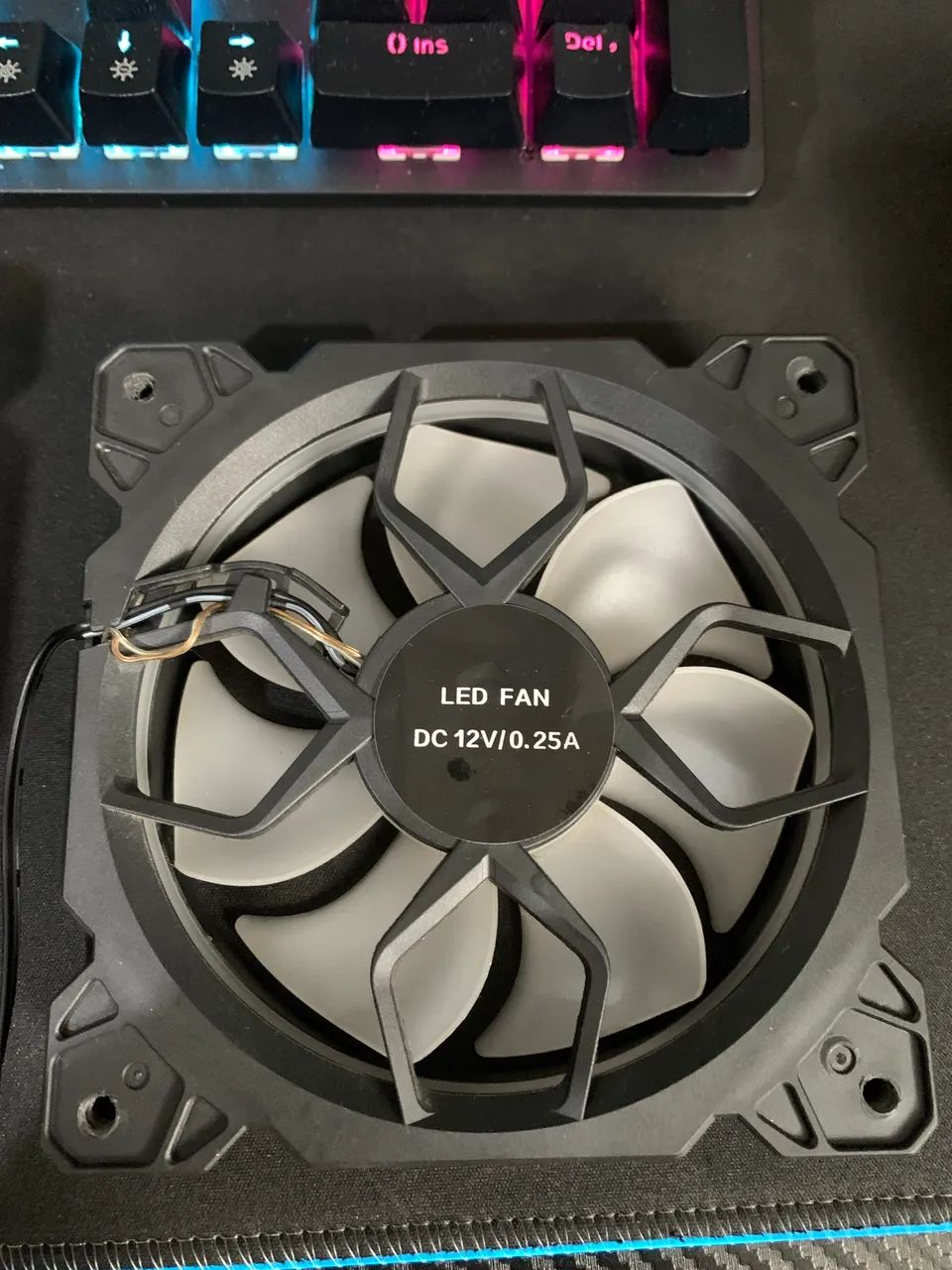 Ventoinha LED FAN RGB  - Foto 2