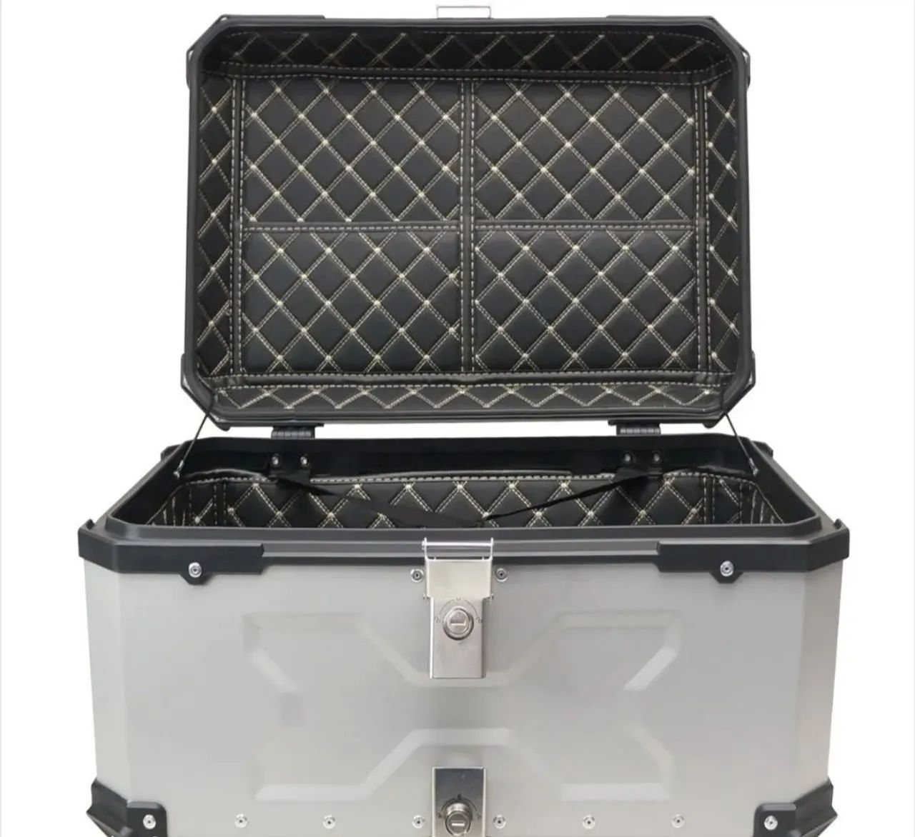 Bau trazeiro moto de  aluminio 64l - Foto 3