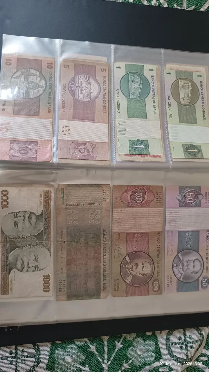 Coleção 92 cédulas antigas desde reis - Foto 4