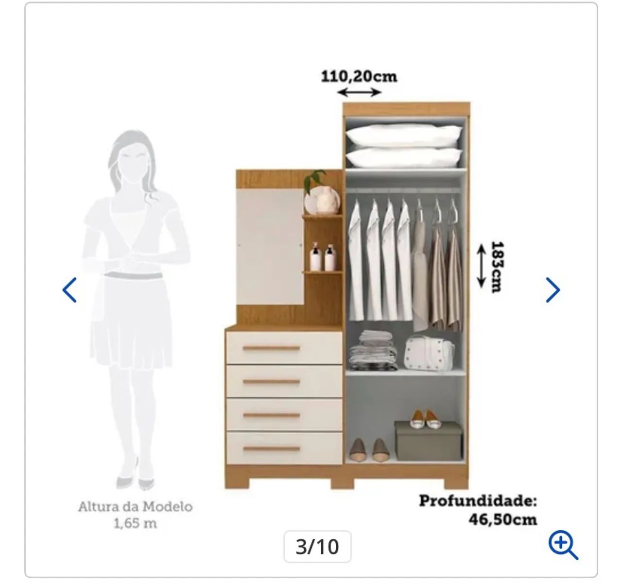Guarda roupa infantil (solteiro) - Foto 4