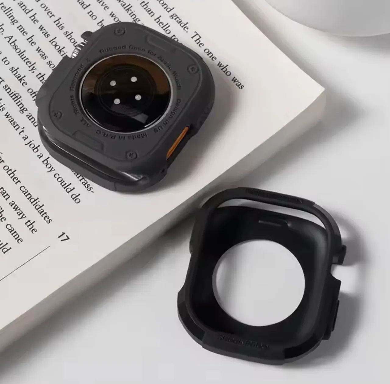 Capa Apple Watch Ultra 1/2/3 (TPU + FIBRA DE CARBONO)  - Foto 2