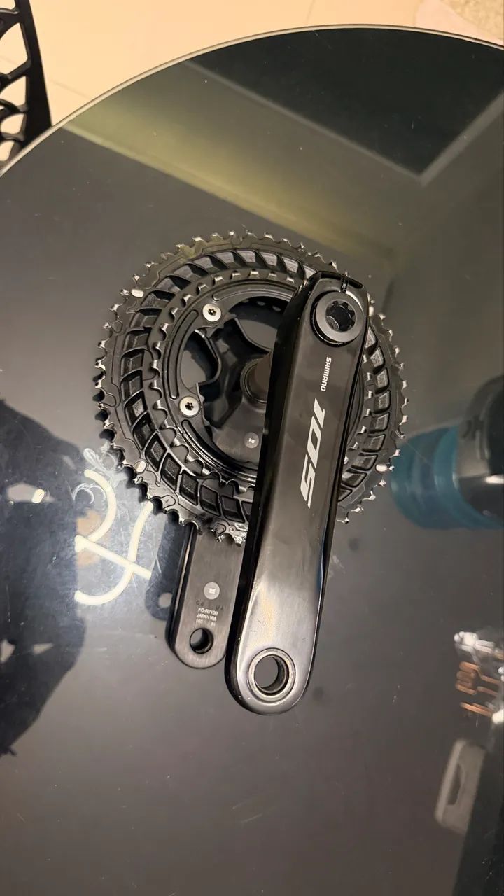 Pedivela shimano 105 165mm - Foto 3