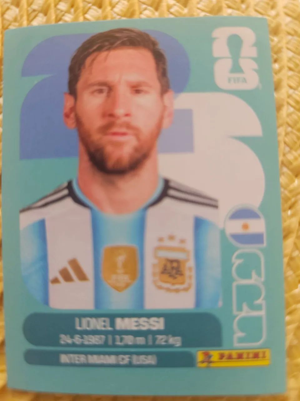 Figurinhas Messi Copa 2026