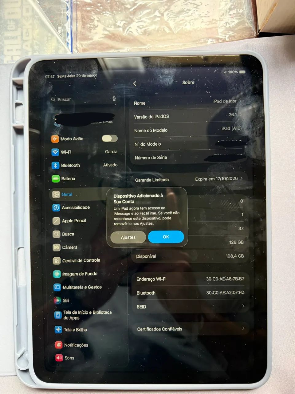 Ipad 11 Gen A16 128GB - Novo ZERO - Foto 3