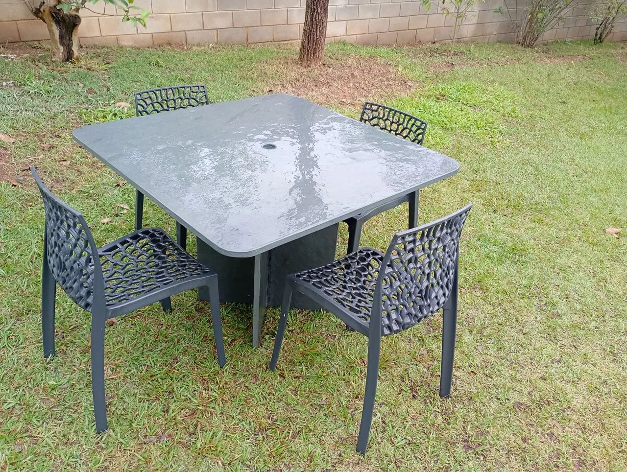 Mesa de jardim em pedra ardósia lavável  - Foto 3