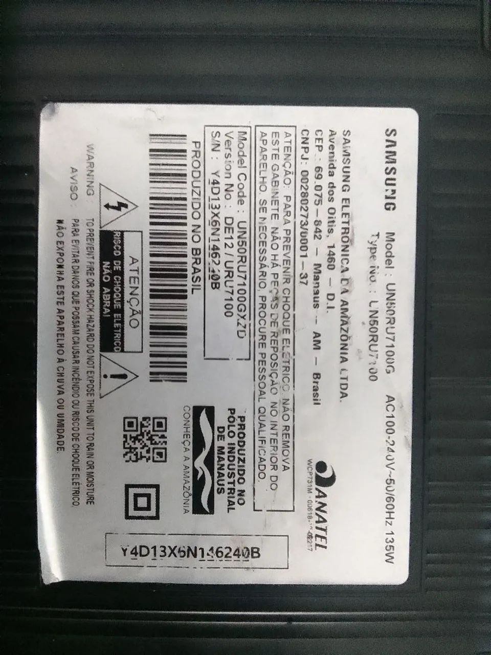 TV 50 Polegadas Samsung 4k Ultra Hd(com defeito) - Foto 3