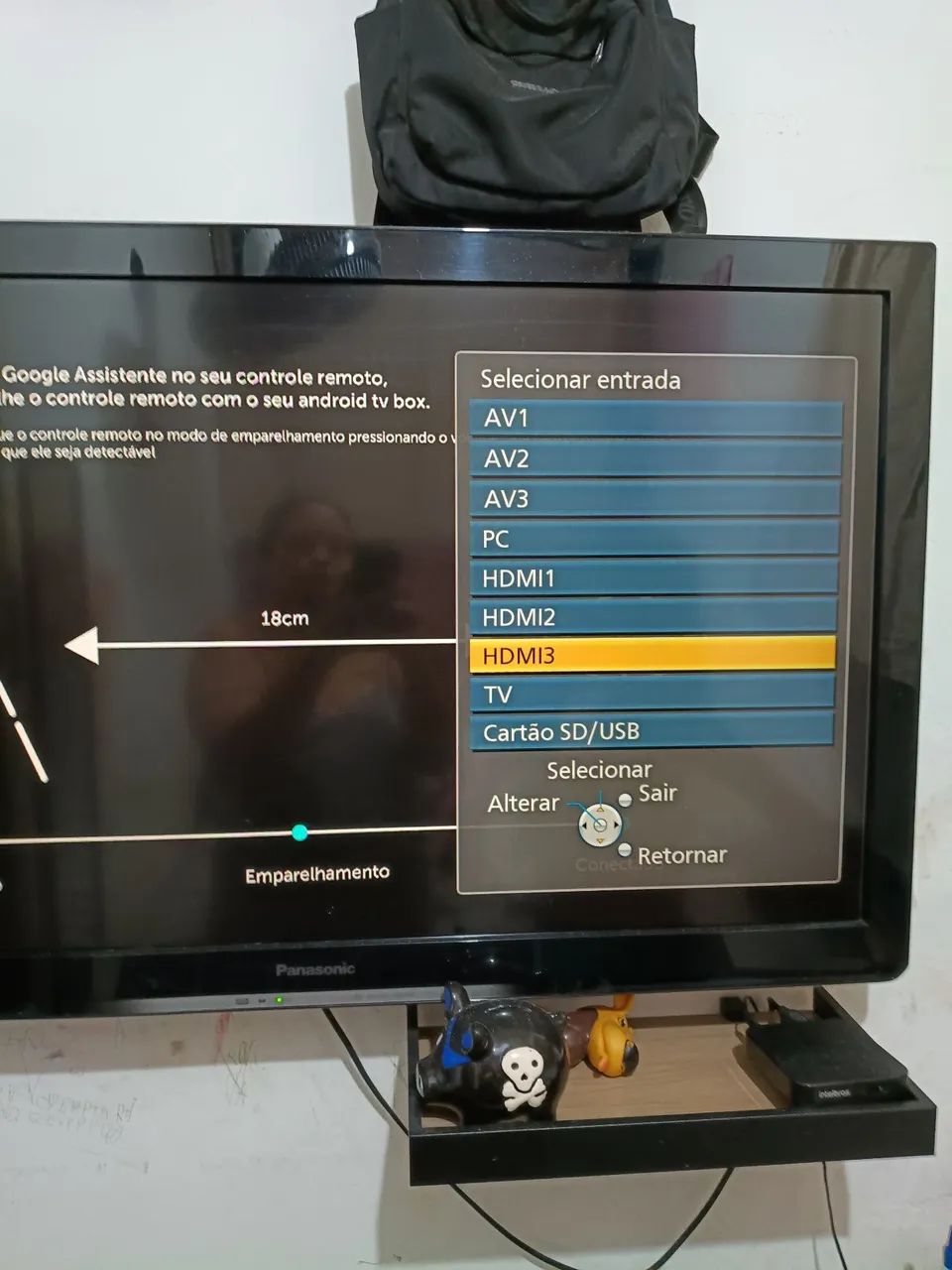 TV LCD 40 polegadas Panasonic e um TV box Intelbras  - Foto 5