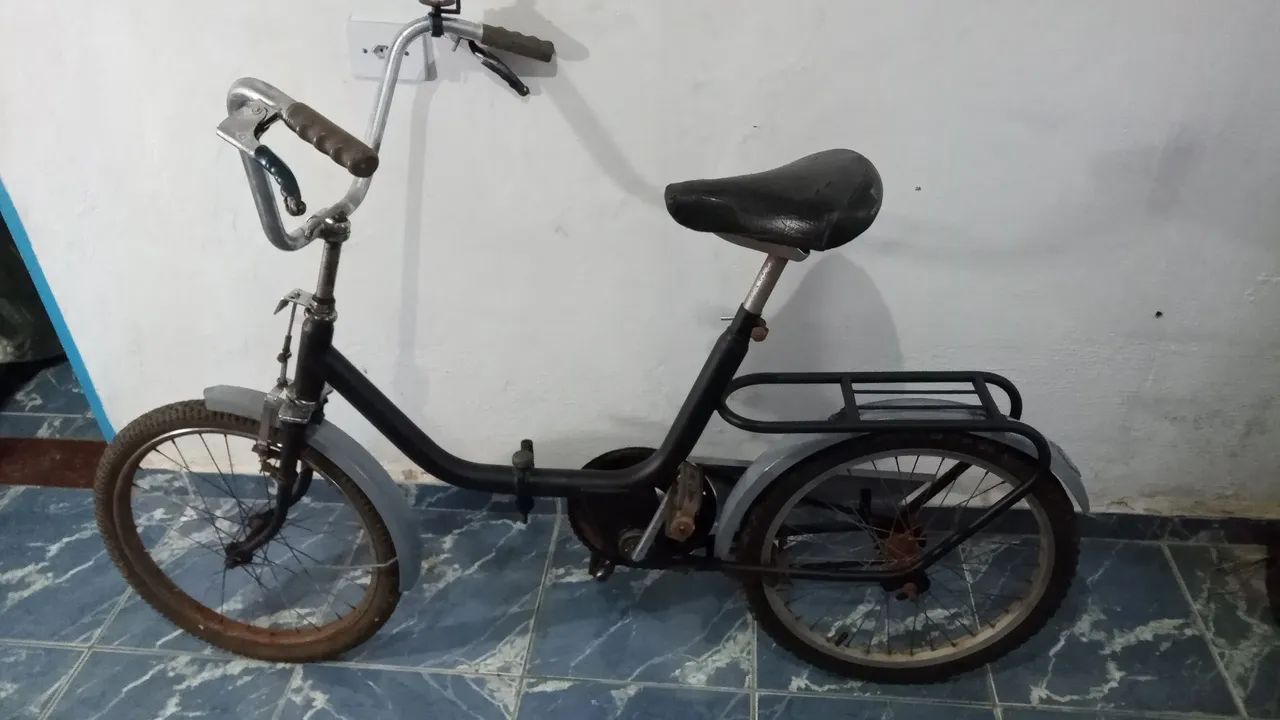 Bicicleta Antiga Usada monareta  - Foto 3