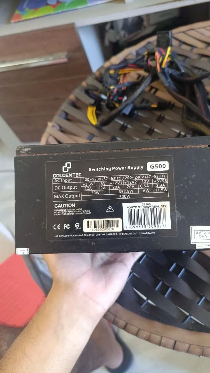 Fonte GT 500w real atx