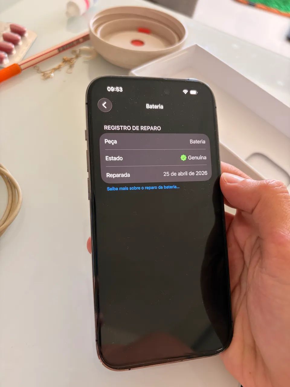iPhone 14 Pro Deep Purple 128 GB - Bateria 100% (replacement Apple) - Foto 2