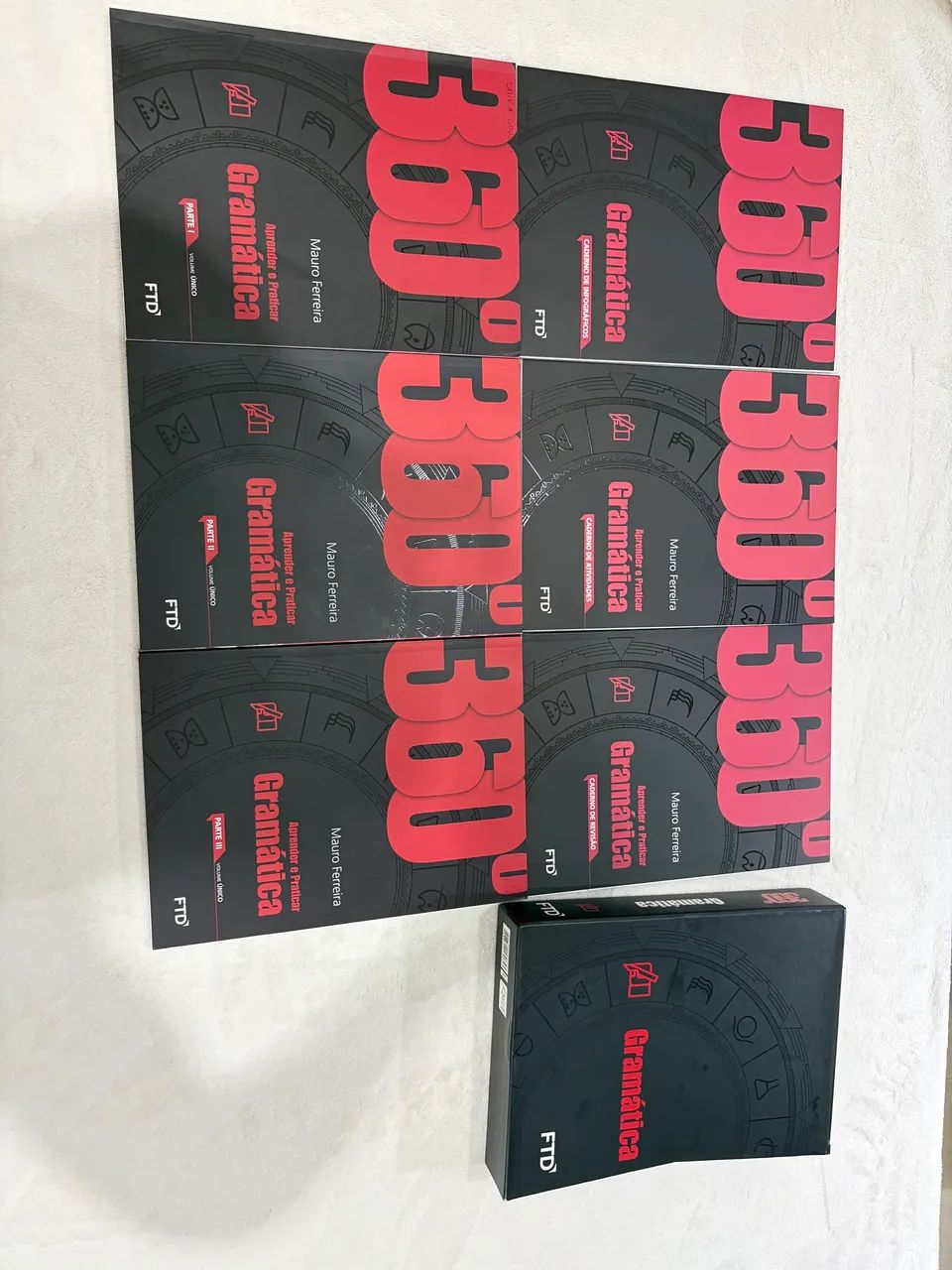 Box Completo (6 Livros) Gramática 360 Graus - Aprender E Praticar