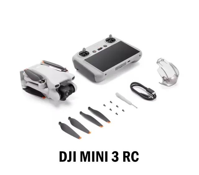 DJI Mini 3 RC Drone 4K Câmera Vertical e Horizontal Controle com Tela - Foto 2